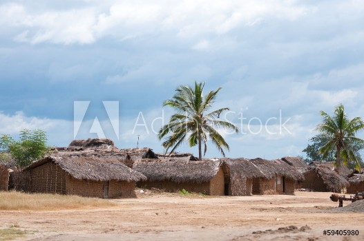 Picture of village in tanzania - national park saadani